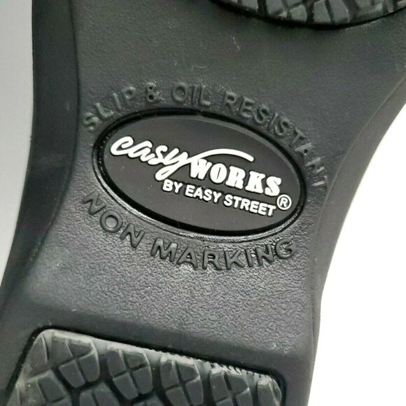 Easy Works by Easy Street Blue Paisley Slip on Clogs Shoes Women's Size 6M - Picture 10 of 12